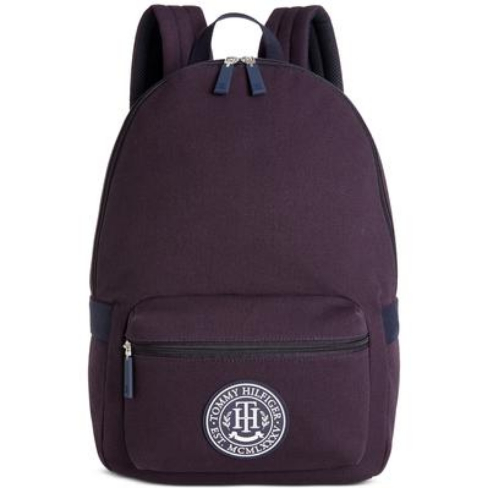 Tommy Hilfiger Men's Sean Canvas Logo-Graphic Backpack - Tommy Navy